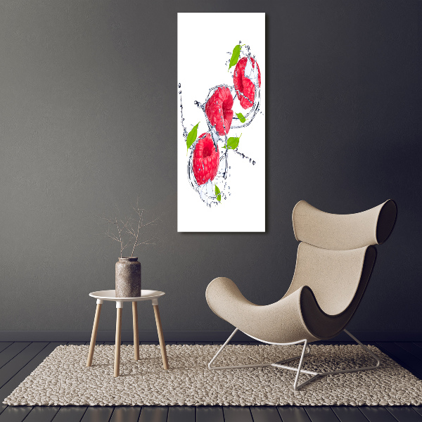 Wandbild vertikales Himbeeren