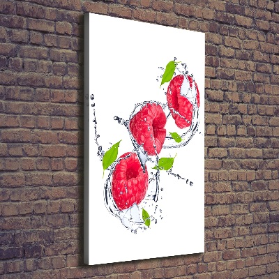 Wandbild vertikales Himbeeren