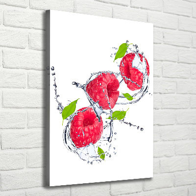 Wandbild vertikales Himbeeren