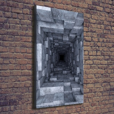 Foto leinwand vertikales Tunnel