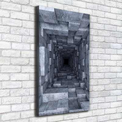 Foto leinwand vertikales Tunnel