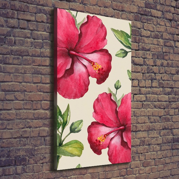 Wandbild vertikales Hawaiianische Blumen