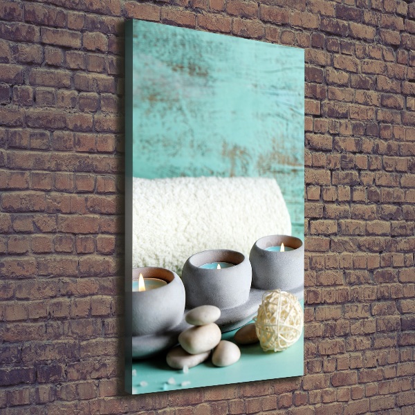 Wandbild vertikales Kerzen