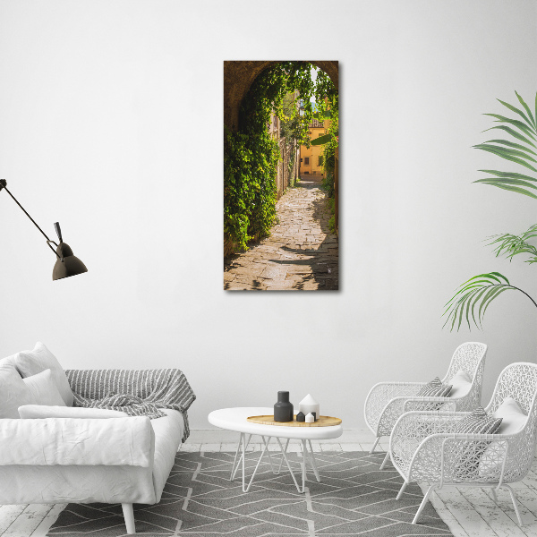 Wandbild vertikales Italienische Straßen
