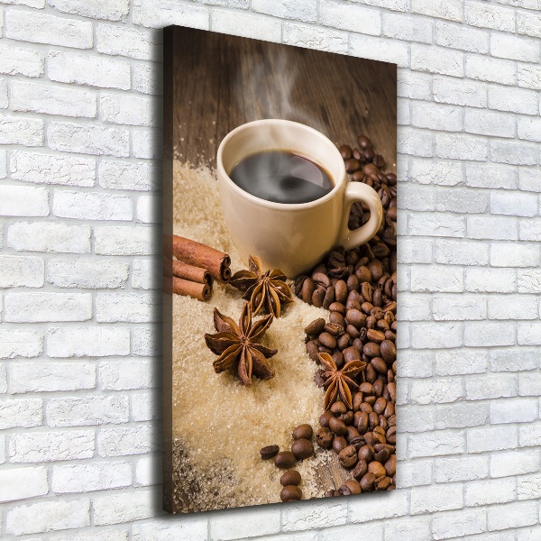 Foto auf leinwand vertikales Eine Tasse Kaffee
