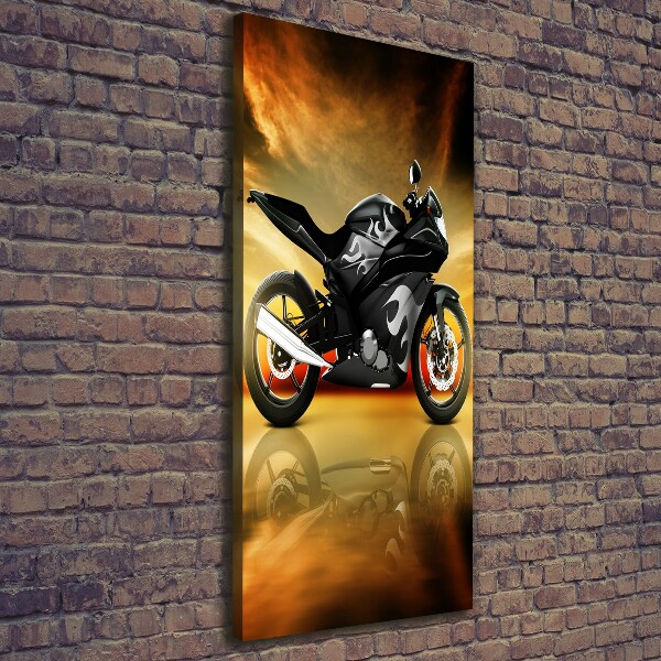 Foto auf leinwand vertikales Motorrad