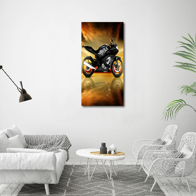 Foto auf leinwand vertikales Motorrad