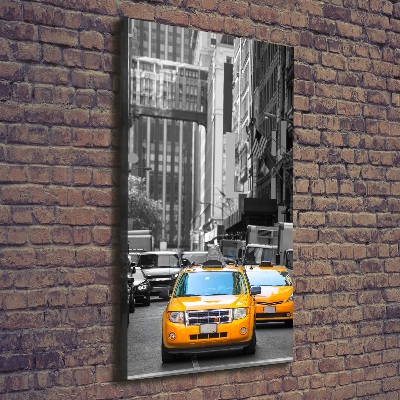 Foto leinwand vertikales New Yorker Taxis