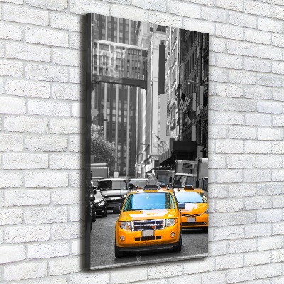 Foto leinwand vertikales New Yorker Taxis