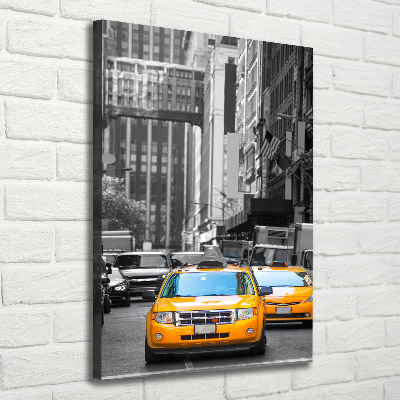 Foto leinwand vertikales New Yorker Taxis