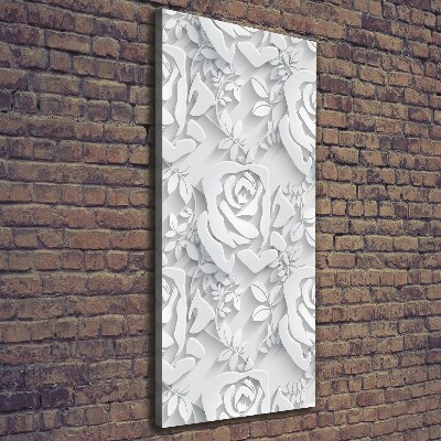 Foto auf leinwand vertikales Rosen