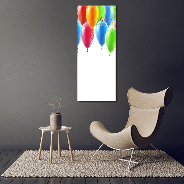 Wandbild vertikales Bunte Luftballons