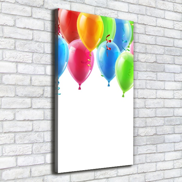 Wandbild vertikales Bunte Luftballons