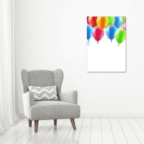 Wandbild vertikales Bunte Luftballons