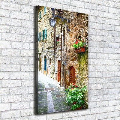 Foto auf leinwand vertikales Italienische Straßen