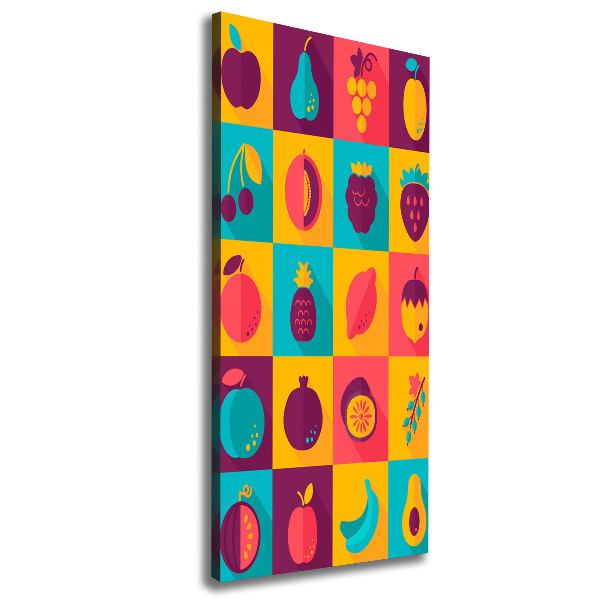 Foto leinwand vertikales Obst