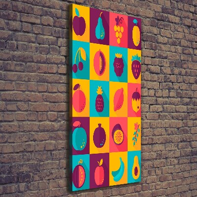 Foto leinwand vertikales Obst