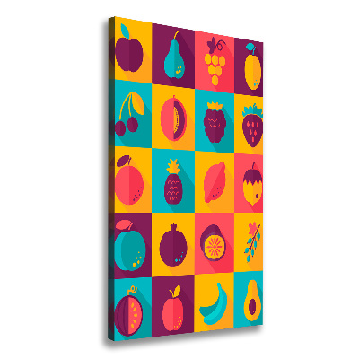 Foto leinwand vertikales Obst