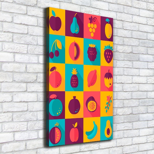 Foto leinwand vertikales Obst
