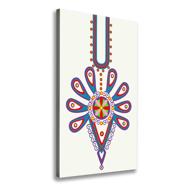 Foto leinwand vertikales Polnisches Volksmuster