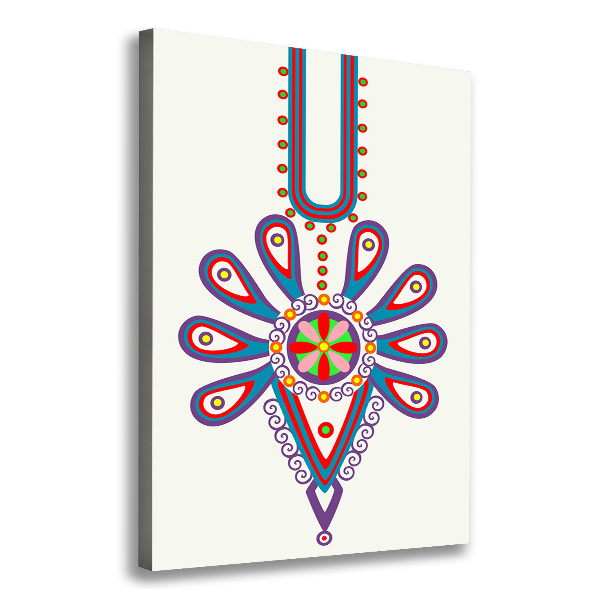 Foto leinwand vertikales Polnisches Volksmuster