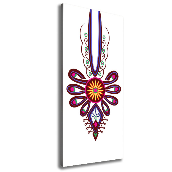 Foto leinwand vertikales Polnisches Volksmuster