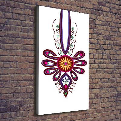 Foto leinwand vertikales Polnisches Volksmuster