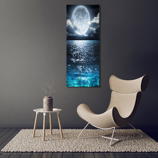 Foto auf leinwand vertikales Vollmond