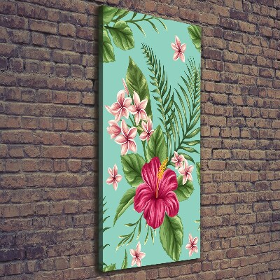 Wandbild vertikales Hawaiianische Blumen
