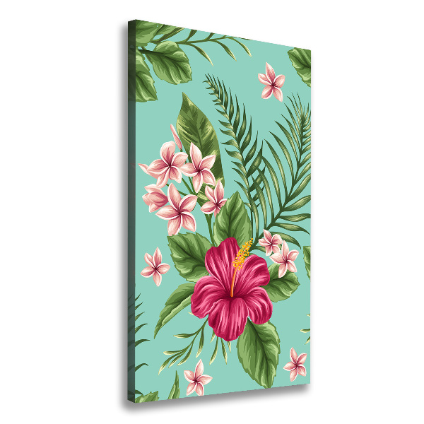 Wandbild vertikales Hawaiianische Blumen
