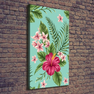 Wandbild vertikales Hawaiianische Blumen
