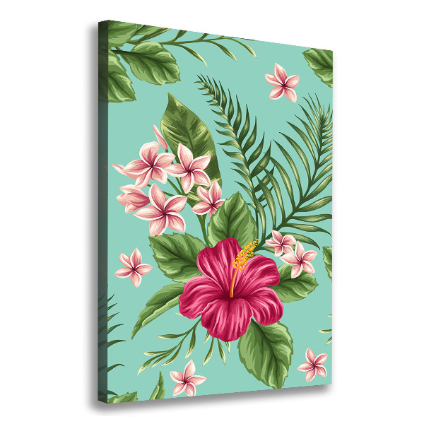 Wandbild vertikales Hawaiianische Blumen