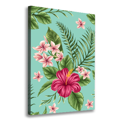 Wandbild vertikales Hawaiianische Blumen