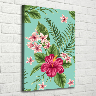 Wandbild vertikales Hawaiianische Blumen