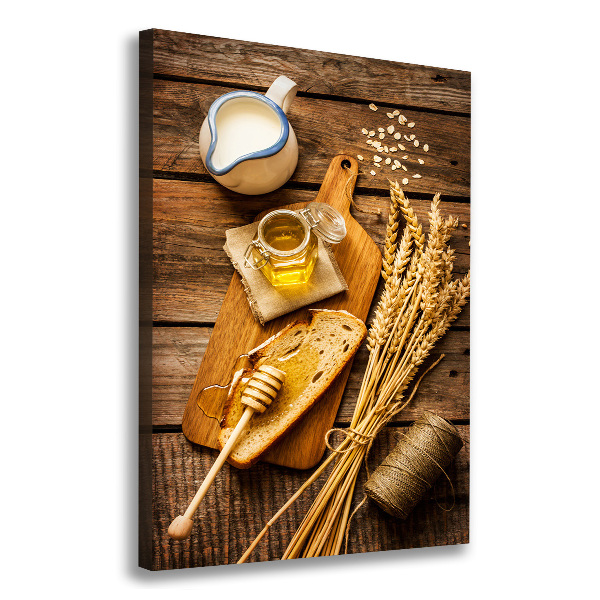 Wandbild vertikales Frühstück