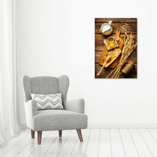 Wandbild vertikales Frühstück