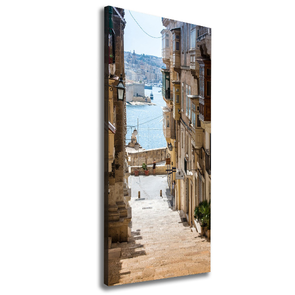 Wandbild vertikales Straßen in Malta