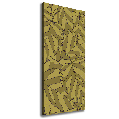 Foto auf leinwand vertikales Blätter