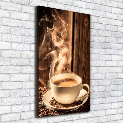 Foto leinwand vertikales Aromatischer Kaffee