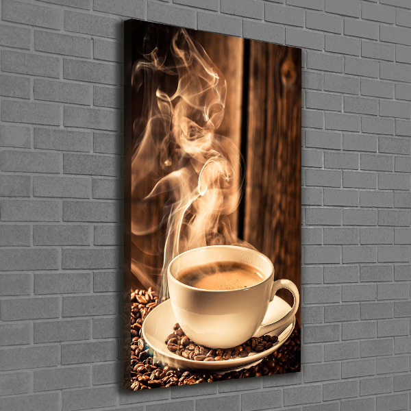 Foto leinwand vertikales Aromatischer Kaffee