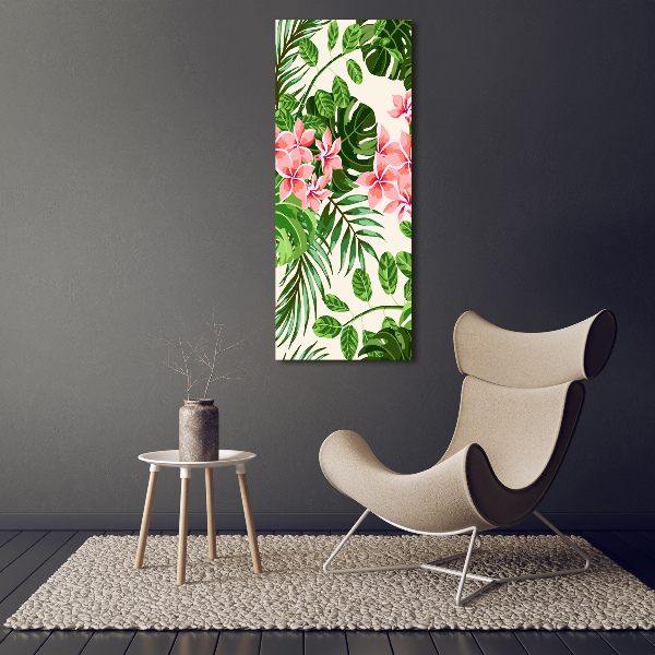 Wandbild vertikales Hawaiianische Blumen