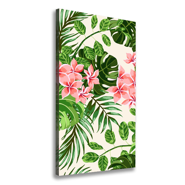 Wandbild vertikales Hawaiianische Blumen
