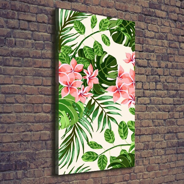 Wandbild vertikales Hawaiianische Blumen