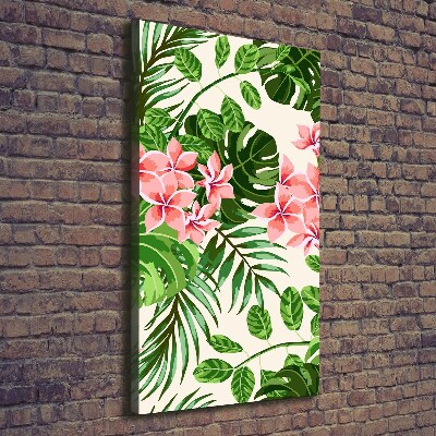 Wandbild vertikales Hawaiianische Blumen