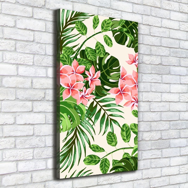 Wandbild vertikales Hawaiianische Blumen
