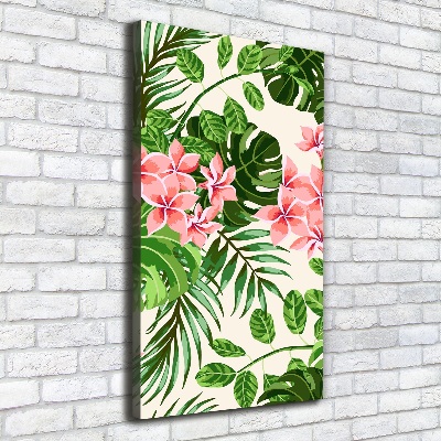 Wandbild vertikales Hawaiianische Blumen