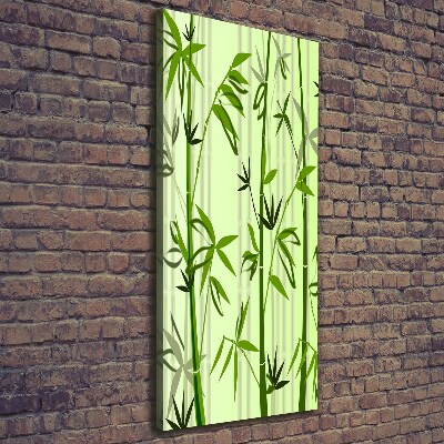 Foto leinwand vertikales Bambus