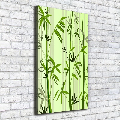 Foto leinwand vertikales Bambus