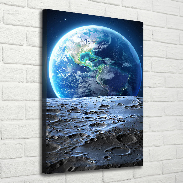 Wandbild vertikales Planet Erde