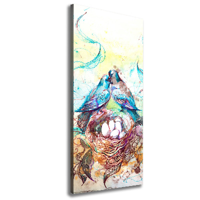 Foto auf leinwand vertikales Familie